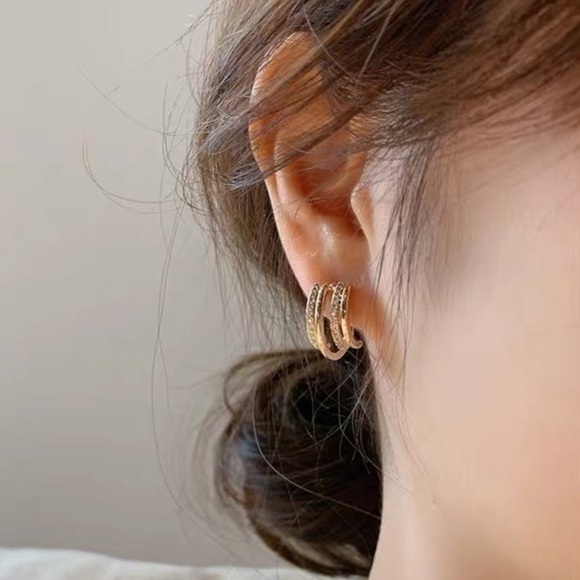 - 18K GP Hoops - Picture 3 of 10